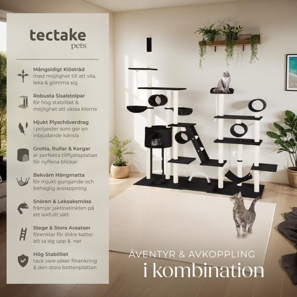 Klösträd Snooky 261cm - svart
