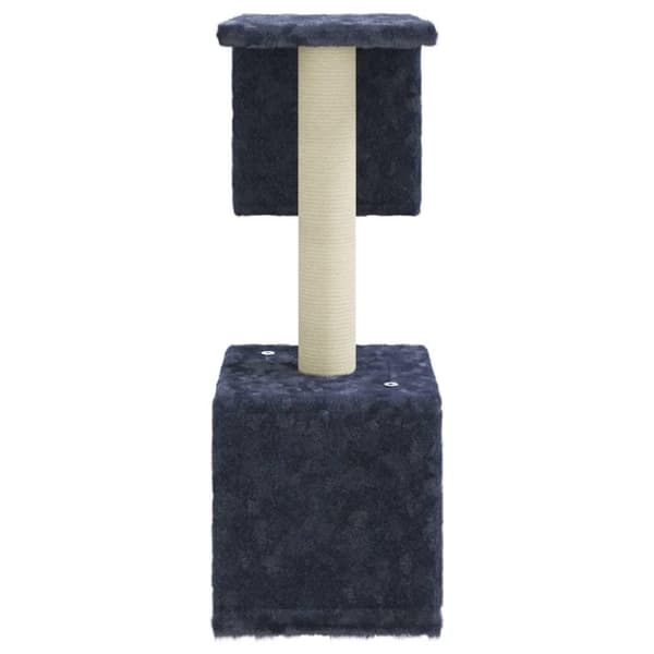 vidaXL Klösträd med klöspelare i sisal mörkgrå 60 cm