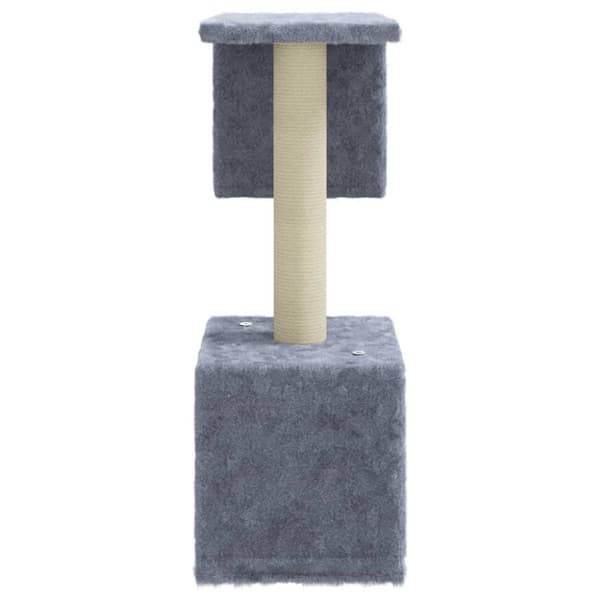 vidaXL Kattetre med klorestolper i sisal lysegrå 60 cm
