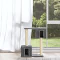 Miniatyrbillede 1 af 8: vidaXL kradsetræ med sisalkradsestolper 60 cm lysegrå