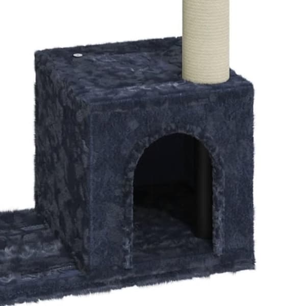 vidaXL Klösträd med klöspelare i sisal mörkgrå 70 cm