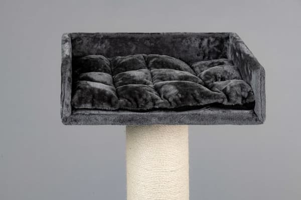 Maine Coon Lounge Tummanharmaa – 120cm 25kg 20cm Ø pylväät – Koko 120x60x60cm – Kiipeily- Ja Raapimispuu Isoille Kissoille – Laadukas RHRQuality®-tuot