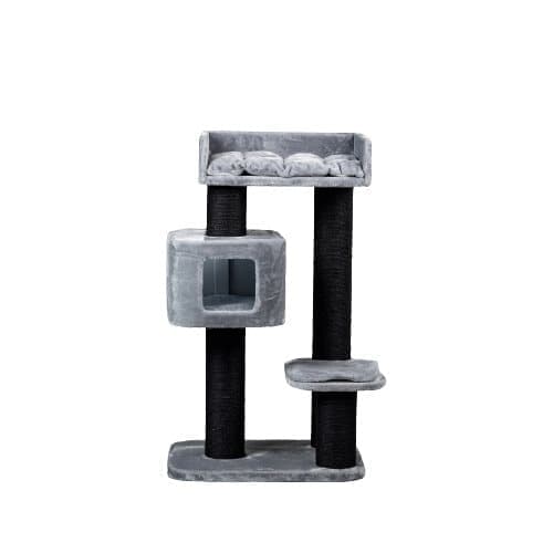 Devon Rex Blackline Ljusgrå – 120cm 30kg 15cm Ø stolpar – Storlek 120x70x50cm – Katträd för Stora Katter – Högkvalitativ produkt från RHRQuality®