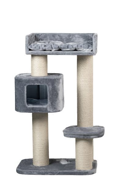 Devon Rex Beige – 120cm 30kg 15cm Ø pylväät – Koko 120x70x50cm – Kiipeily- Ja Raapimispuu Isoille Kissoille – Laadukas RHRQuality®-tuote