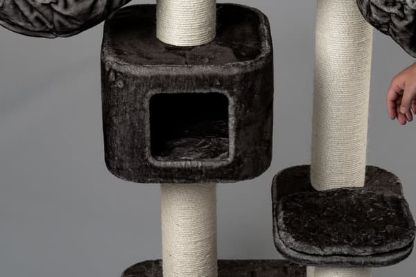 Devon Rex – 120cm 30kg 15cm Ø pylväät – Koko 120x70x50cm – Kiipeily- Ja Raapimispuu Isoille Kissoille – Laadukas RHRQuality®-tuote