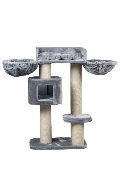 Devon Rex – 120cm 30kg 15cm Ø pylväät – Koko 120x70x50cm – Kiipeily- Ja Raapimispuu Isoille Kissoille – Laadukas RHRQuality®-tuote