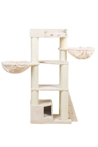 Corner Coon151cm 47kg 12cm Ø stolpar – Storlek 151x60x56cm – Katträd för Stora Katter – Högkvalitativ produkt från RHRQuality Beige