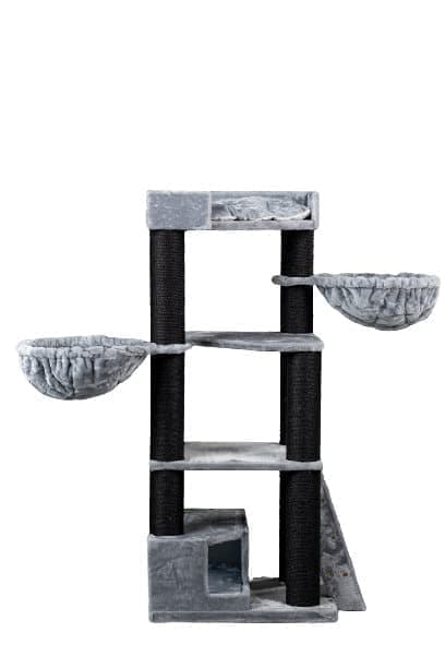 Corner Coon Blackline Ljusgrå - 151cm 47kg 12cm Ø stolpar - Storlek 151x60x56cm - Katträd för Stora Katter - Högkvalitativ produkt från RHRQuality