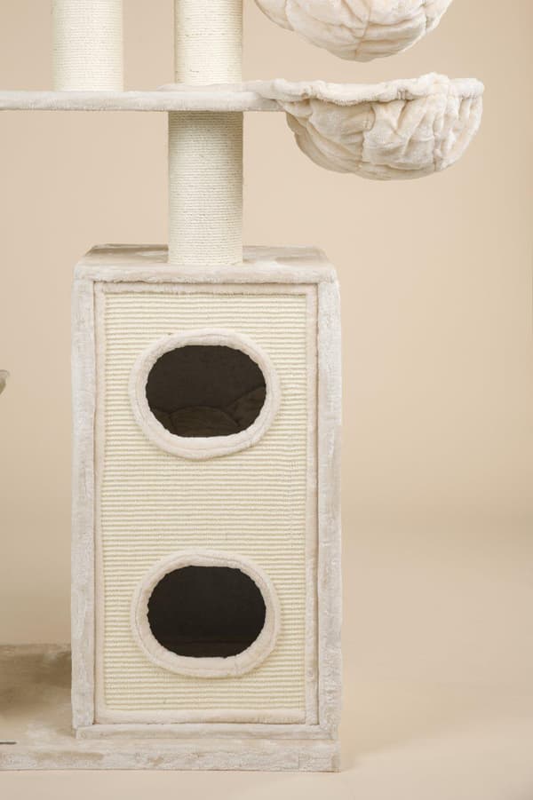 Cat Paradise  184cm 80kg 15cm Ø pæle – Total størrelse 184x160x70cm – Kradsetræ til Store Katte – Produkt i Høj Kvalitet fra RHRQuality