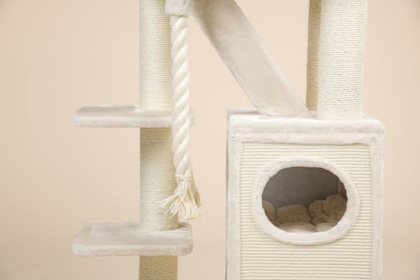 Cat Penthouse 195cm 60kg 12cm Ø pæle – Total størrelse 195x90x60cm – Kradsetræ til Store Katte – Produkt i Høj Kvalitet fra RHRQuality