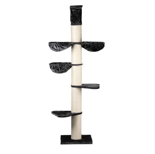 Maine Coon Tower 245-265cm 38kg 20cm Ø stolpar - Storlek 245-265x60x60cm - Förlänger sig till Taket - Katträd för Stora Katter - Högkvalitativ produkt