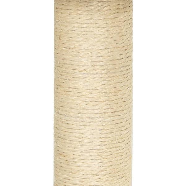 vidaXL Klösträd med klöspelare i sisal ljusgrå 155 cm