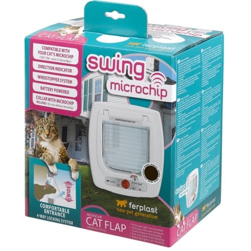 Kattlucka Swing Microchip Vit
