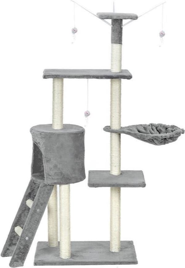 Kradsestolpe kattetræ XXL 135 x 97 x 55 cm grå