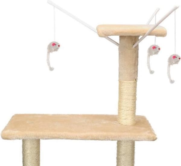Kissan kiipeilypuu XXL 135 x 97 x 55 cm beige