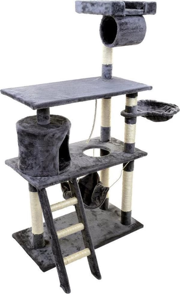 Kattetræ kradsetræ XXL 140 x 105 x 49 cm grå