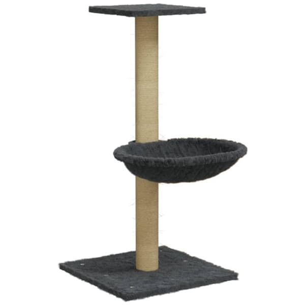 vidaXL kradsetræ med sisalkradsestolpe 74 cm mørkegrå