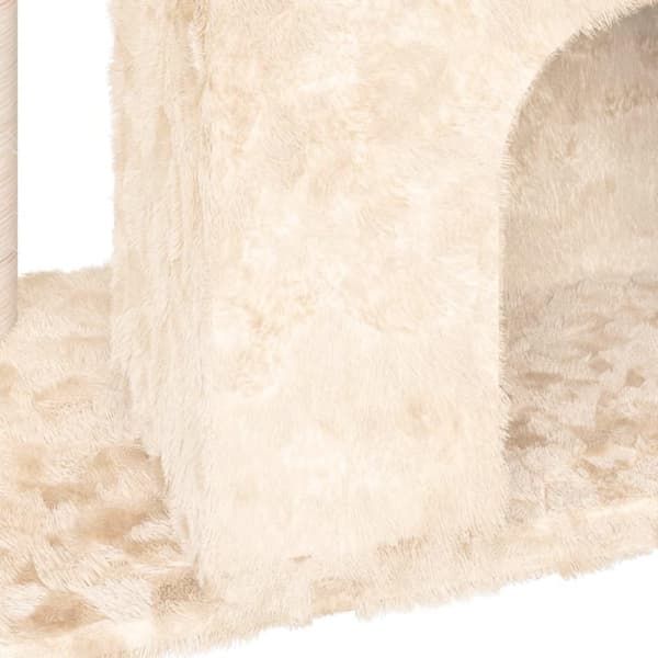 vidaXL Kattetre med klorestolpe i sisal kremhvit 51 cm