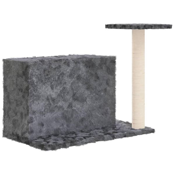 vidaXL Kattetre med klorestolpe i sisal mørkegrå 51 cm