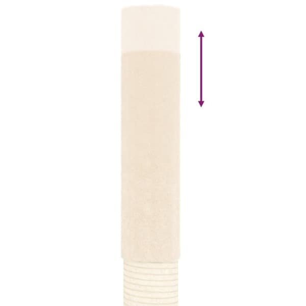 vidaXL Golv-till-tak klösträd gräddvit 277-303 cm