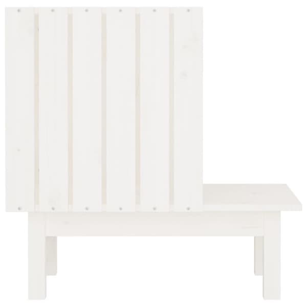 vidaXL Kattehus hvit 60x36x60 cm heltre furu
