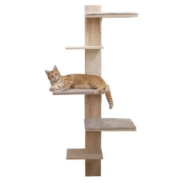 Kerbl Klösträd Timber Wall 150 cm naturfärgad och taupe