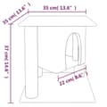 Miniatyrbillede 6 af 8: vidaXL kradsetræ med sisalstolper 37 cm mørkegrå
