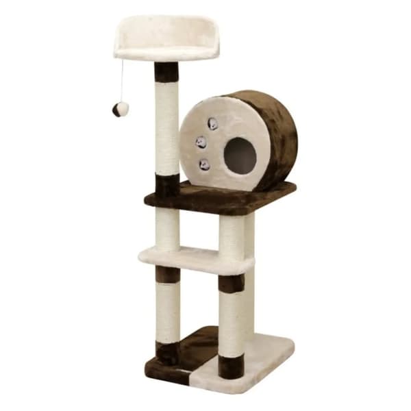 Kerbl Klösträd Planet X 127 cm brun och beige
