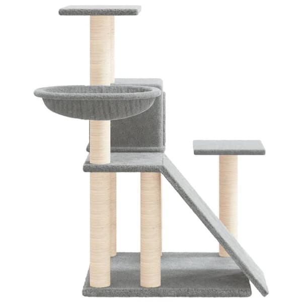vidaXL kradsetræ med sisalstolper 82 cm lysegrå