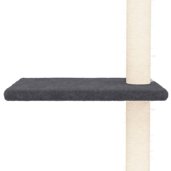 vidaXL kradsetræ fra gulv til loft 267,5-297,5 cm mørkegrå