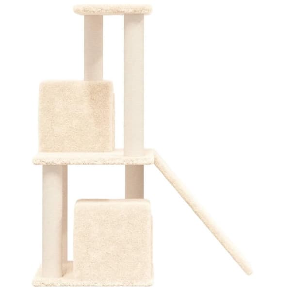 vidaXL kradsetræ med sisalkradsestolper 82 cm cremefarvet