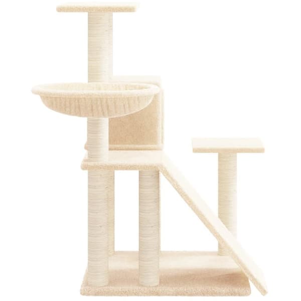 vidaXL Katträd med klöspelare sisal gräddvit 82 cm