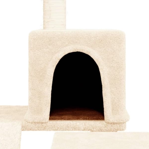 vidaXL Katträd med klöspelare sisal gräddvit 82 cm