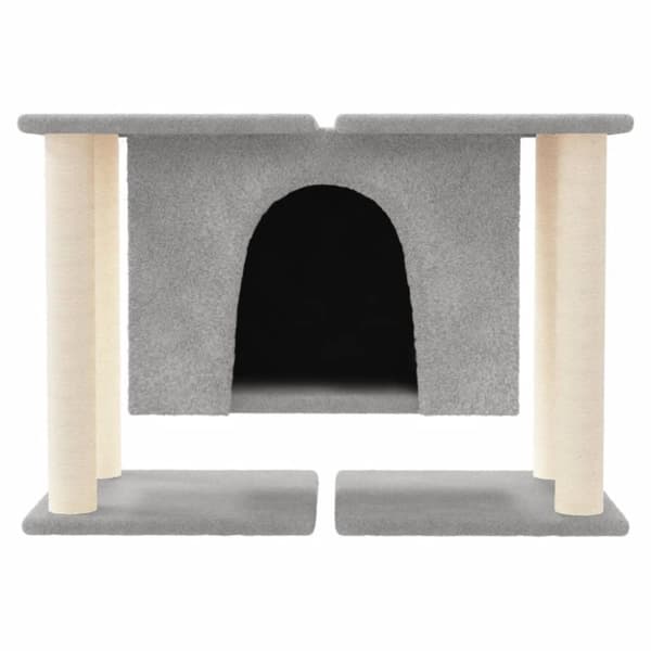 vidaXL Klösträd med klöspelare sisal ljusgrå 50 cm