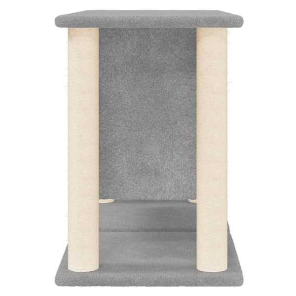 vidaXL Klösträd med klöspelare sisal ljusgrå 50 cm