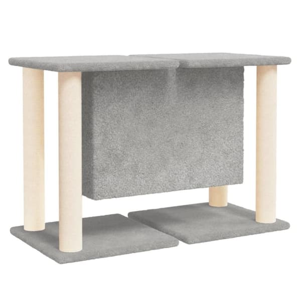 vidaXL Klösträd med klöspelare sisal ljusgrå 50 cm