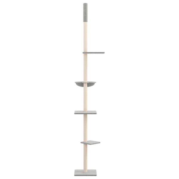 vidaXL Kloretre gulv til tak lysegrå 263,5-289,5 cm