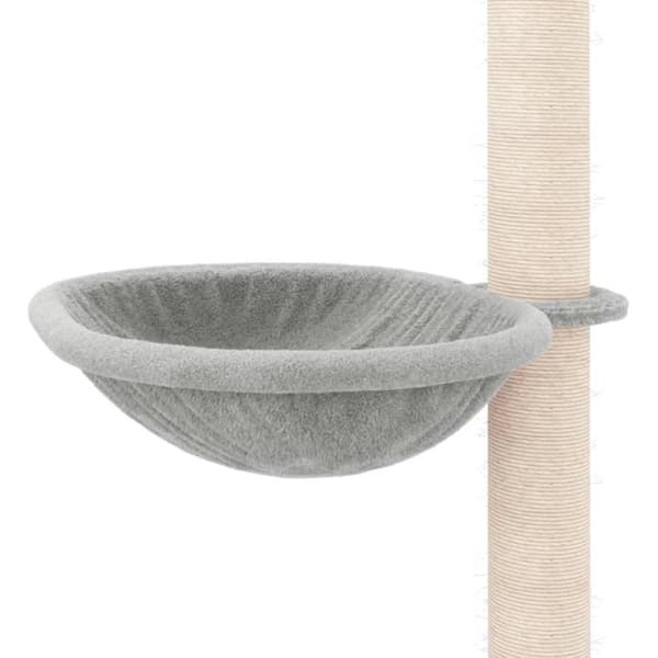 vidaXL Kloretre gulv til tak lysegrå 263,5-289,5 cm