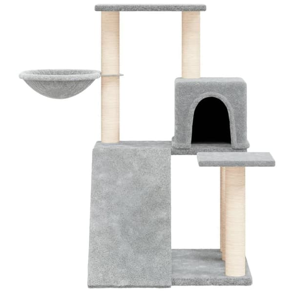 vidaXL Klösträd med sisalpelare ljusgrå 82 cm