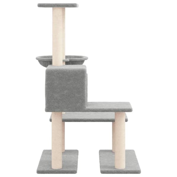 vidaXL Klösträd med sisalpelare ljusgrå 94,5 cm
