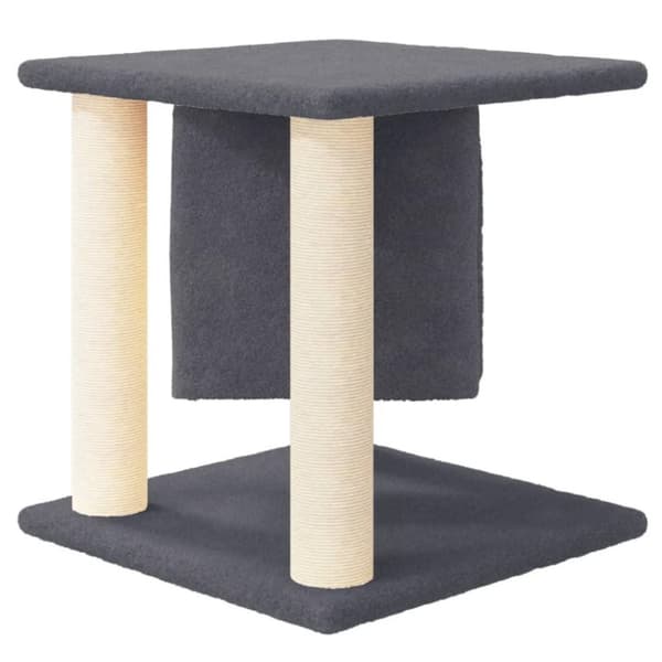 vidaXL Klösträd med sisalpelare mörkgrå 37 cm