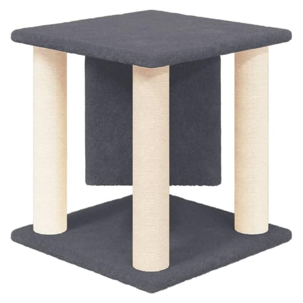 vidaXL Klösträd med sisalpelare mörkgrå 37 cm