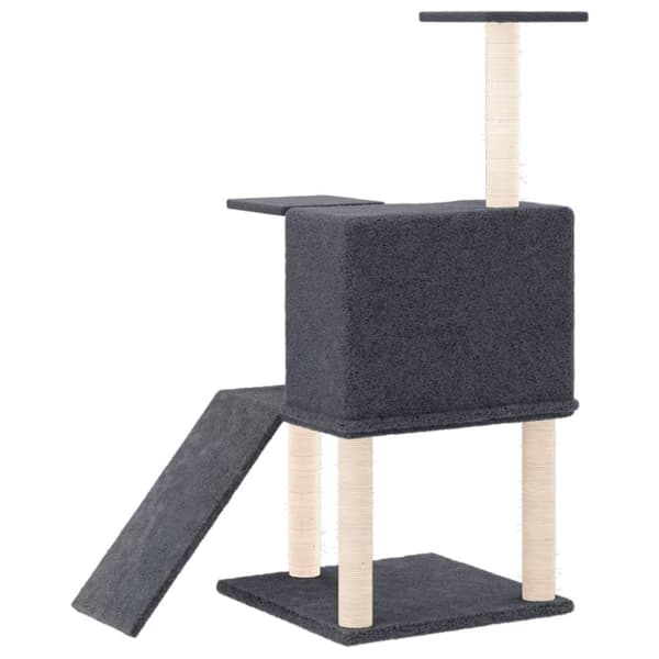 vidaXL Klösträd med sisalpelare mörkgrå 109 cm