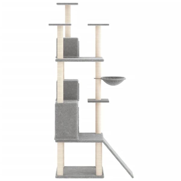 vidaXL Klösträd med sisalpelare ljusgrå 175 cm