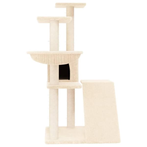vidaXL Katträd med klöspelare sisal gräddvit 94 cm