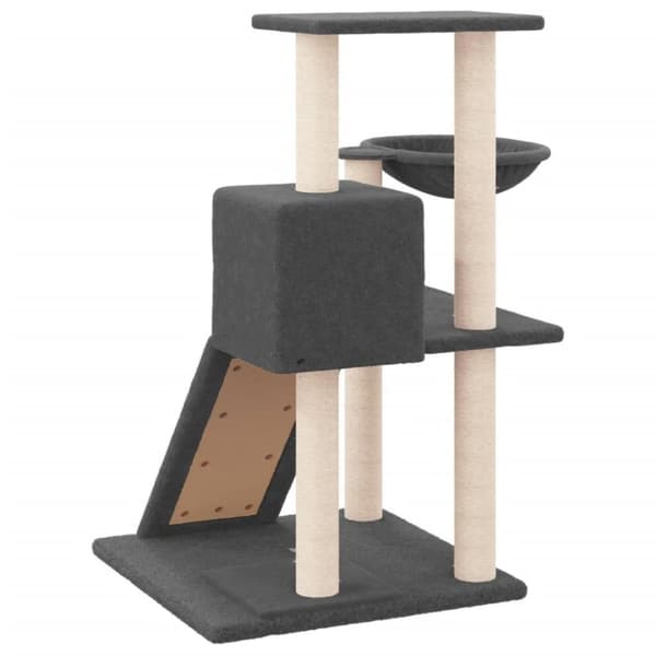 vidaXL Klösträd med sisalpelare mörkgrå 82 cm