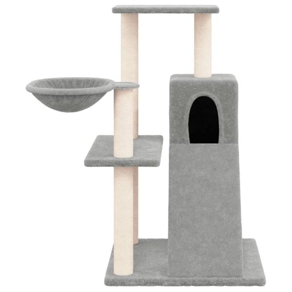 vidaXL Klösträd med sisalpelare ljusgrå 82 cm