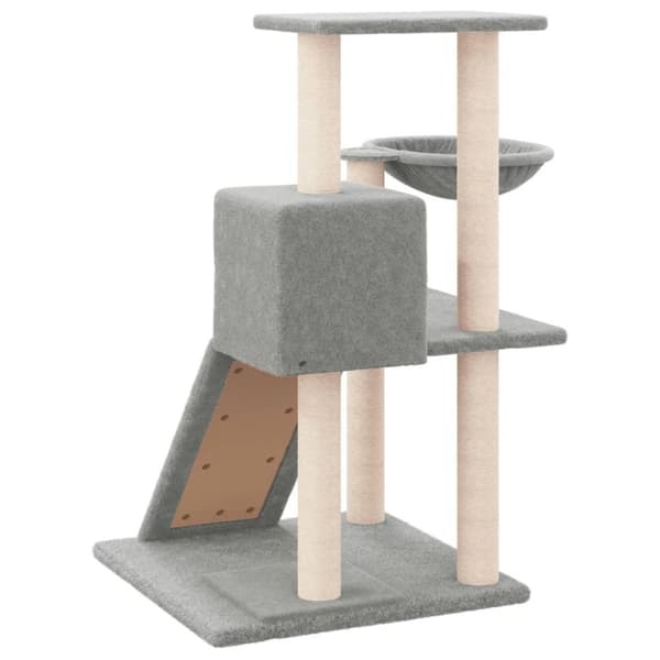 vidaXL Klösträd med sisalpelare ljusgrå 82 cm