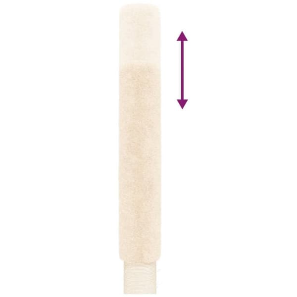 vidaXL Kloretre gulv til tak kremhvit 258,5-284,5 cm