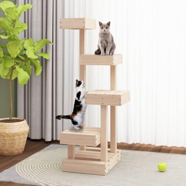 vidaXL Kattmöbel 45,5x49x103 cm massiv furu
